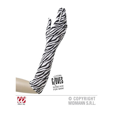 Guanti Zebra Lycra 42 cm