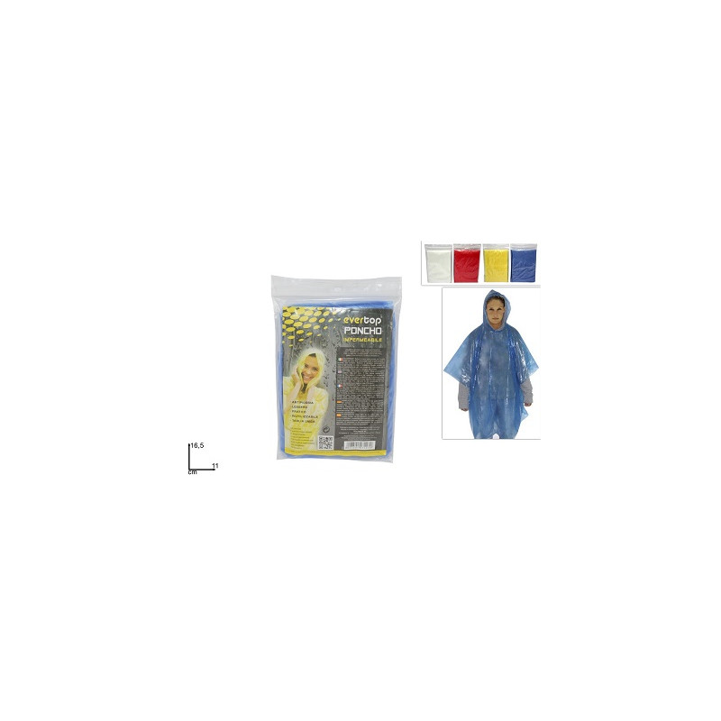 Impermeabile Poncho Trasparente