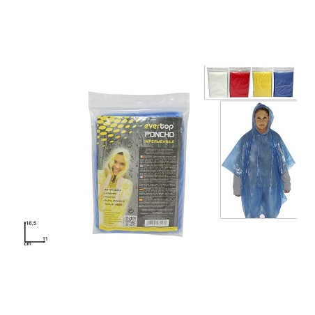 Impermeabile Poncho Trasparente