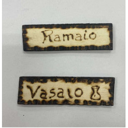 Insegna bottega in legno con scritta - mod ass