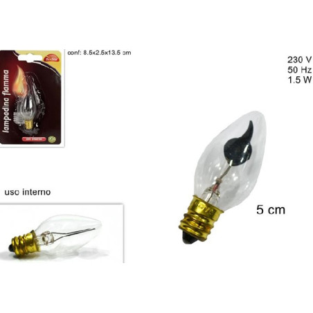 Lampadina effetto fiamma fuoco
