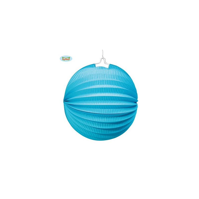 Lanterna Tonda Azzurra 20 cm