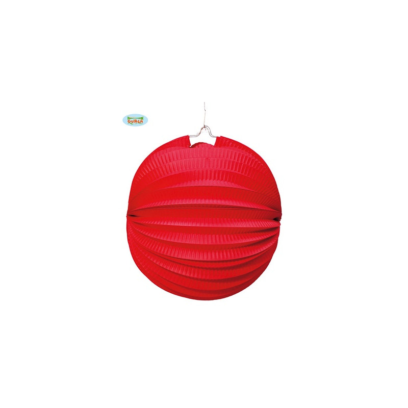 Lanterna Tonda Rossa 20 cm