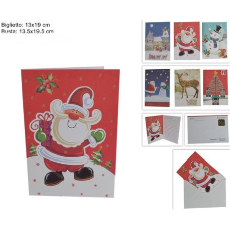 Lettera Babbo Natale 13x19 cm