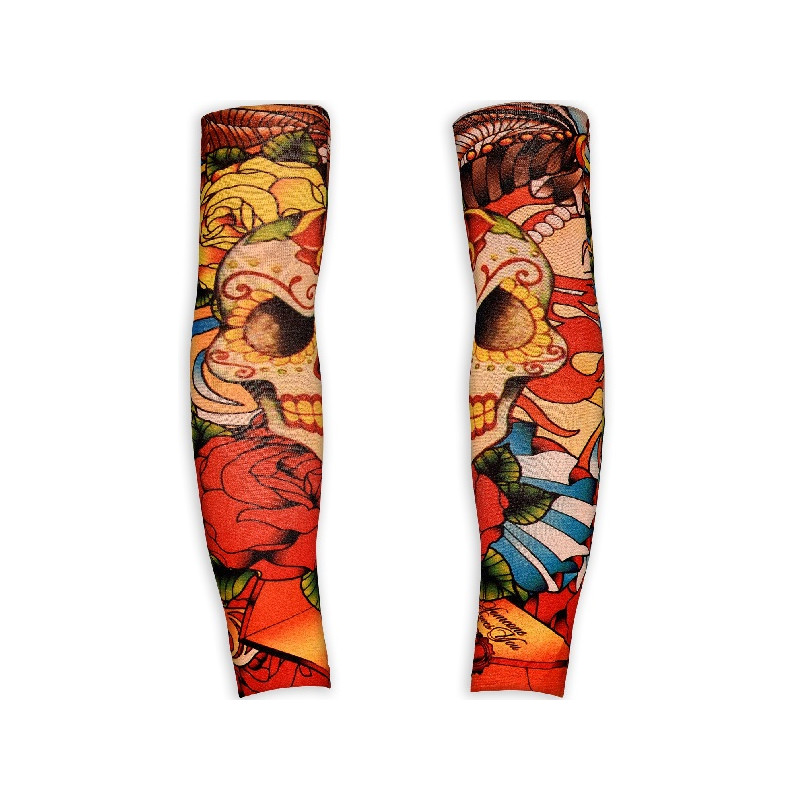 Maniche Tatuaggi Teschio (2 pz)