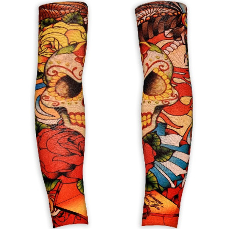 Maniche Tatuaggi Teschio (2 pz)