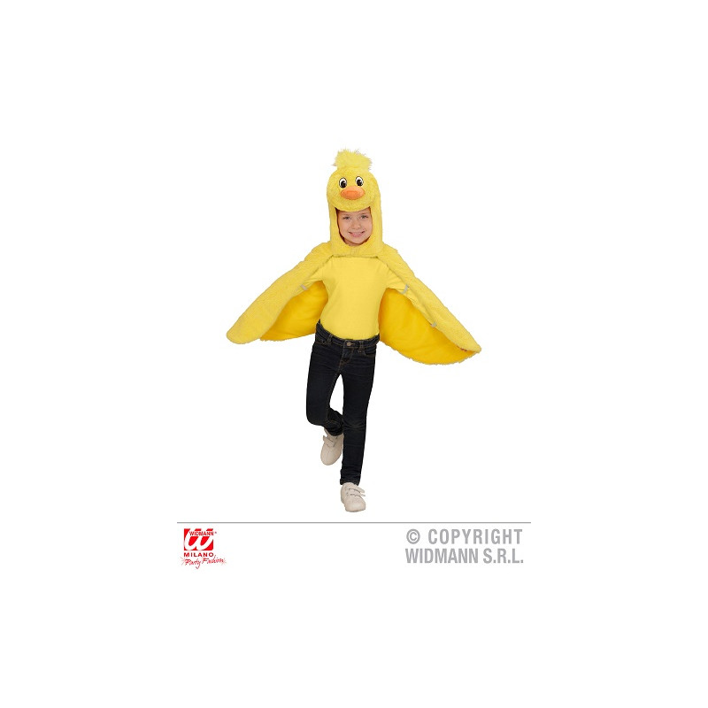 Mantellina PULCINO in peluche - 2/5 anni