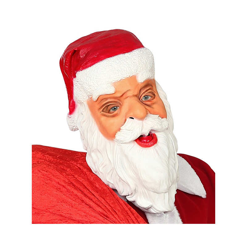 Maschera Babbo Natale in gomma