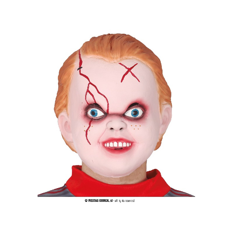 Maschera Bambola Assassina Chucky in gomma