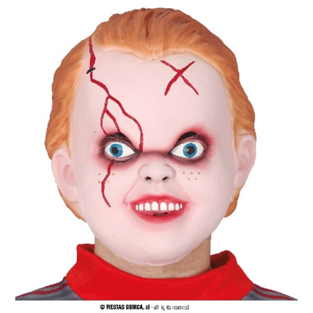 Maschera Bambola Assassina Chucky in gomma