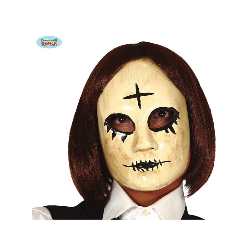 Maschera Donna Bianca con croce