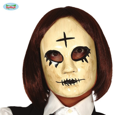 Maschera Donna Bianca con croce