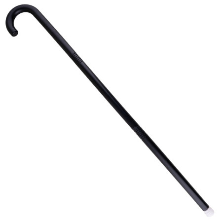 Bastone Curvo Nero in plastica (smontabile) 90 cm