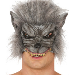 Maschera Lupo con pelo
