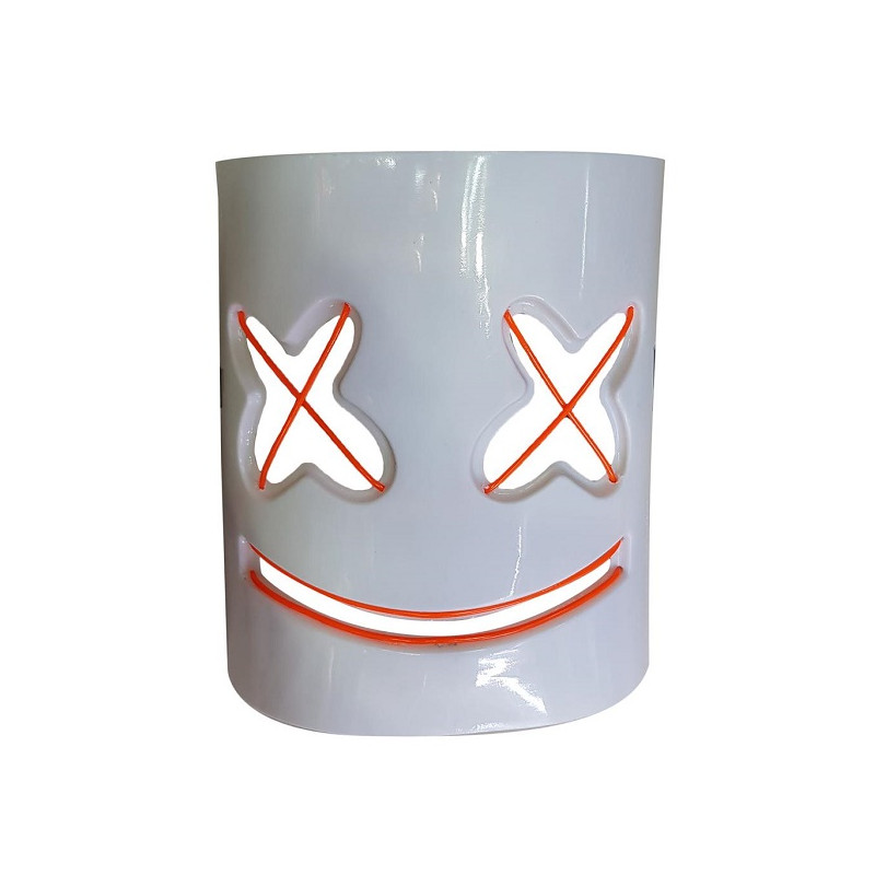 Maschera Mashmallows luminosa a batteria