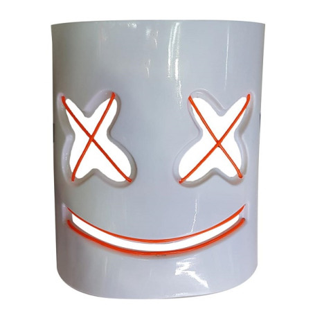 Maschera Mashmallows luminosa a batteria