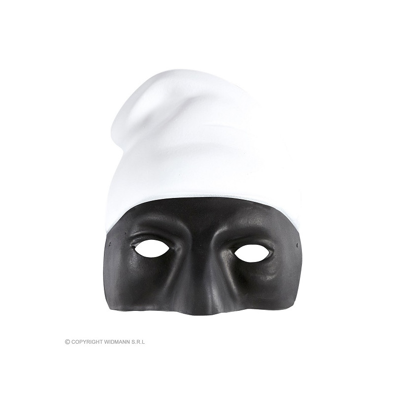 Maschera Pulcinella con cappello