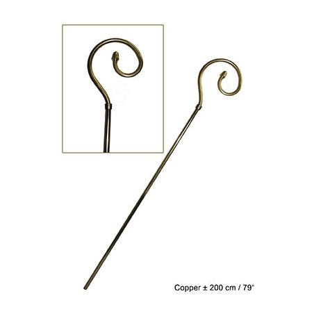 Bastone Pastorale in metallo 200 cm
