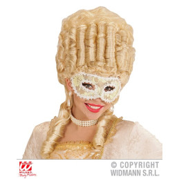 Mascherina Bianca con fiori