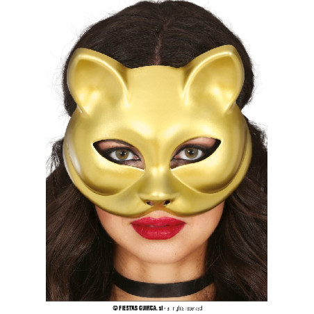 Mascherina Gatto Oro