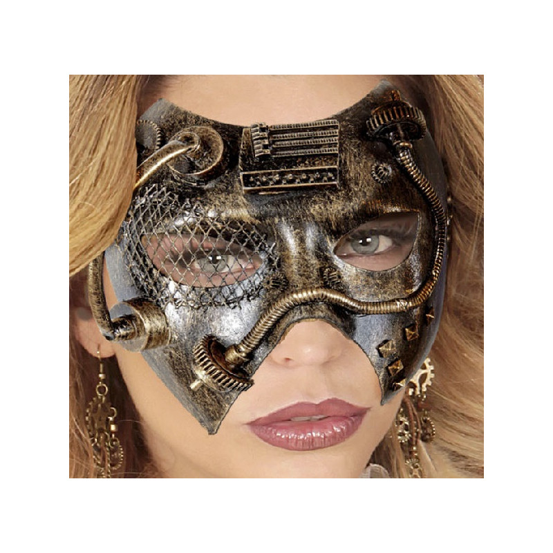 Mascherina Steampunk Oro