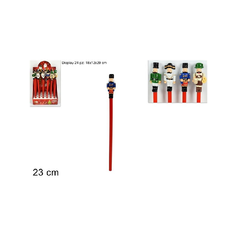 Matita Soldato Schiaccianoci 23 cm - 4 mod ass