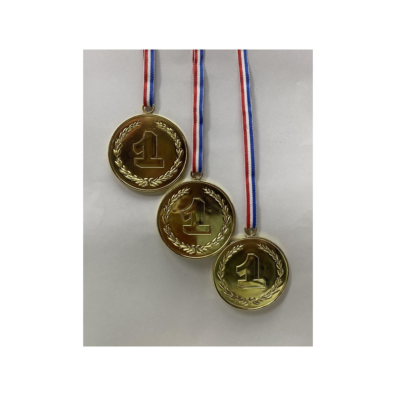 Medaglia Oro con collana (cf. 3 pz)