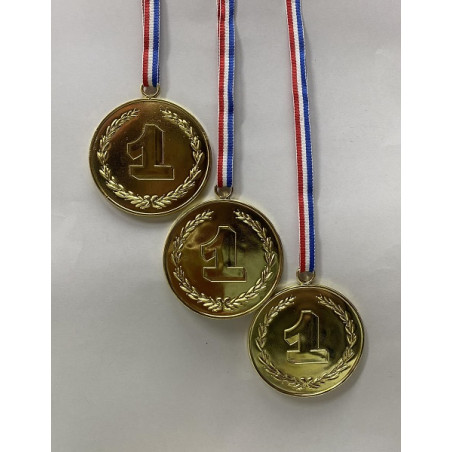 Medaglia Oro con collana (cf. 3 pz)