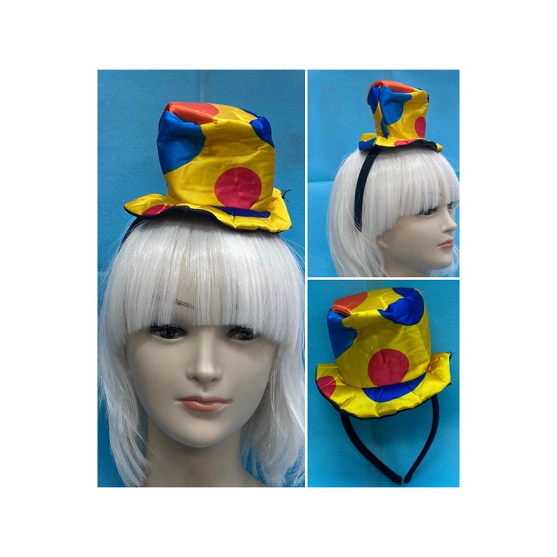 Mini Cappello Clown con cerchietto
