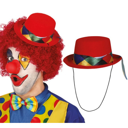 Mini Cappello Clown Rosso