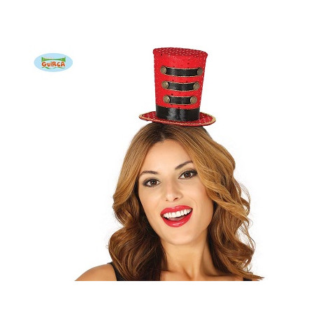 Mini Cappello Majorette Rosso con cerchietto