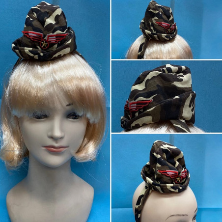 Mini Cappello Militare con cerchietto