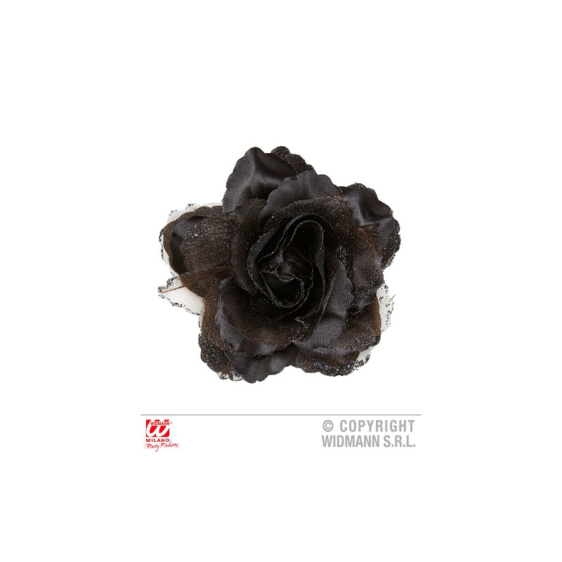 Molletta Rosa Nera con glitter