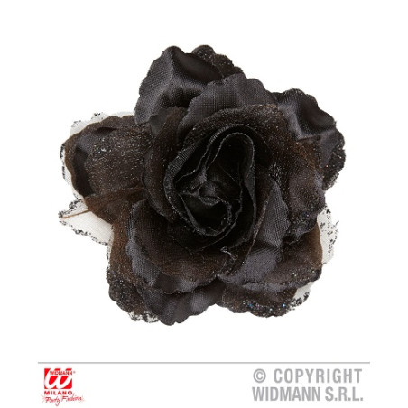 Molletta Rosa Nera con glitter