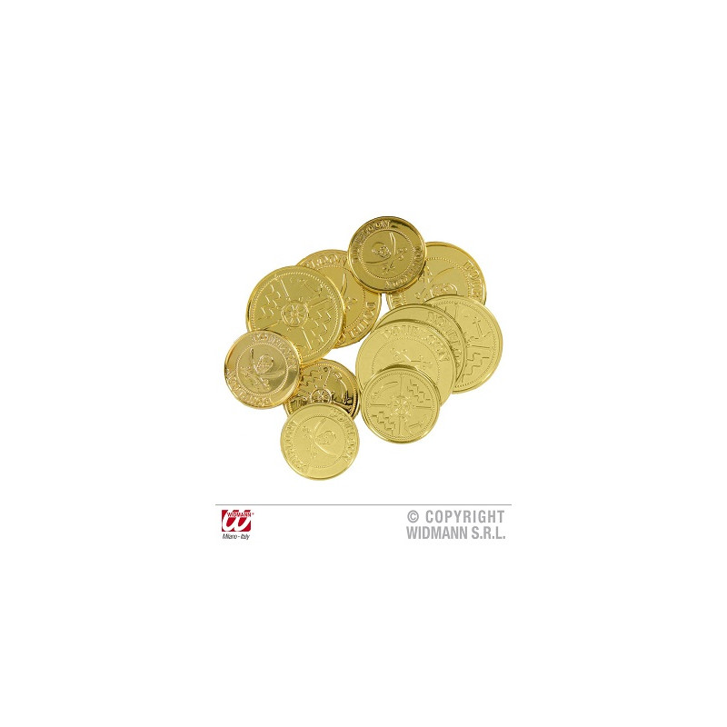 Monete Oro per Pirata (cf. 12 pz)