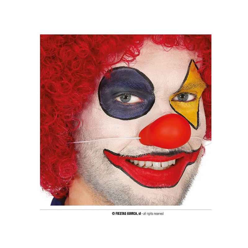 Naso Clown in gomma con elastico