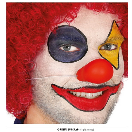 Naso Clown in gomma con elastico