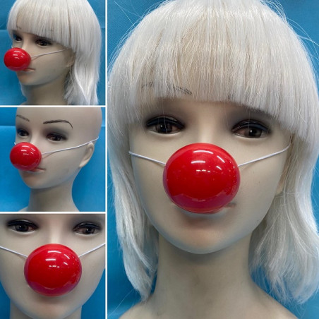 Naso Clown Plastica con elastico (cf. 6 pz)