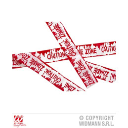 Nastro Zombi Zone Rosso 7,2 mt