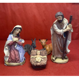 Nativita' 5 pezzi - 15 cm in resina