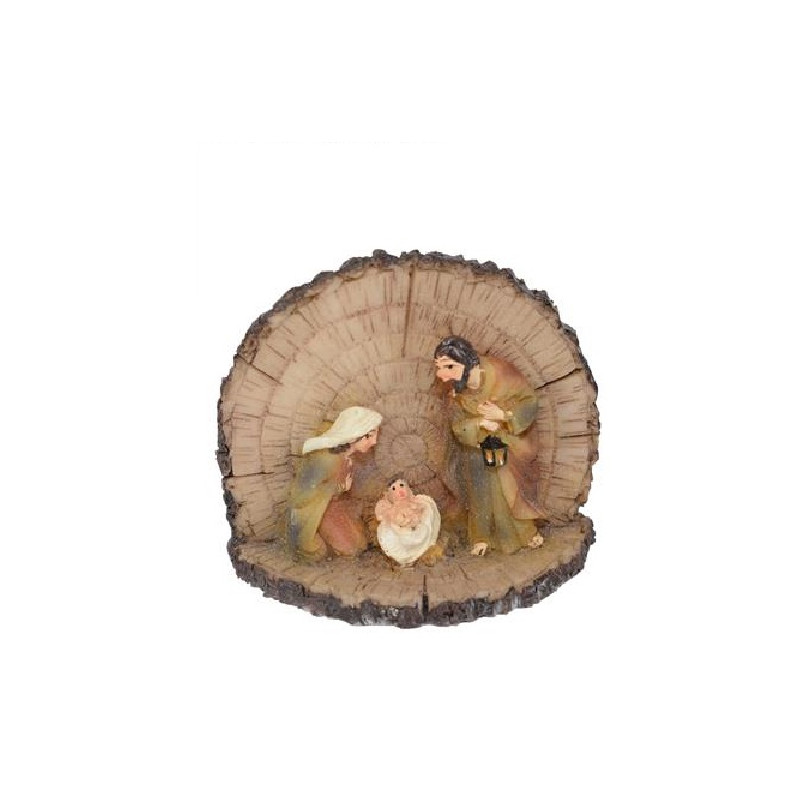 Nativita' Mini in Tronco 5,5x7 cm