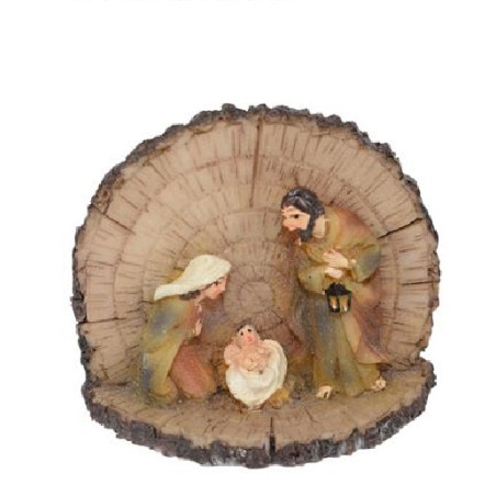 Nativita' Mini in Tronco 5,5x7 cm