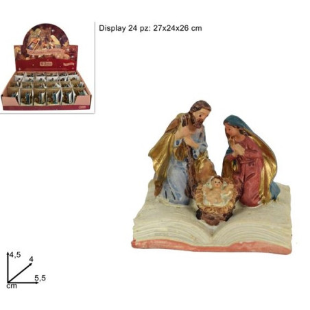 Nativita' Mini su libro 4,5 cm