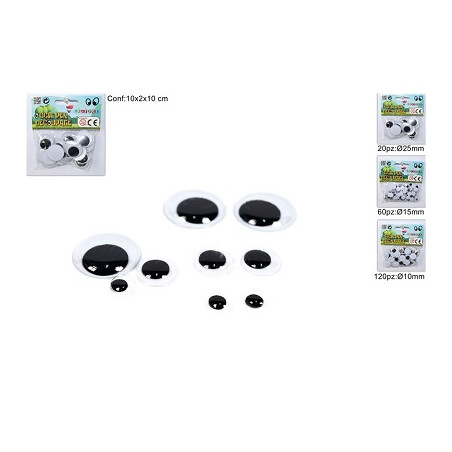 Occhi per Decoupage - 3 mis ass