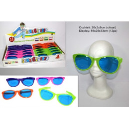 Occhiali Clown con vetro col ass
