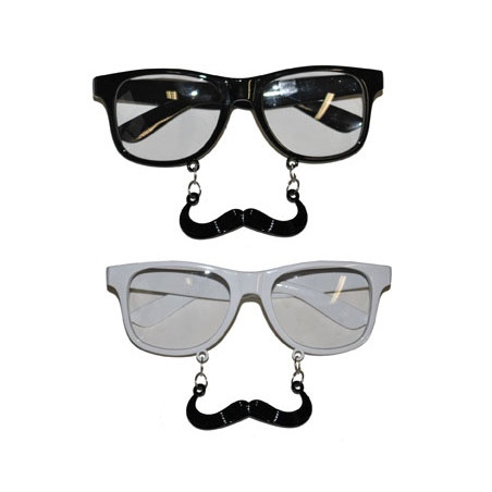 Occhiali con Baffi - 2 col ass