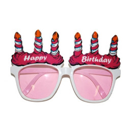 Occhiali Happy Birthday Rosa