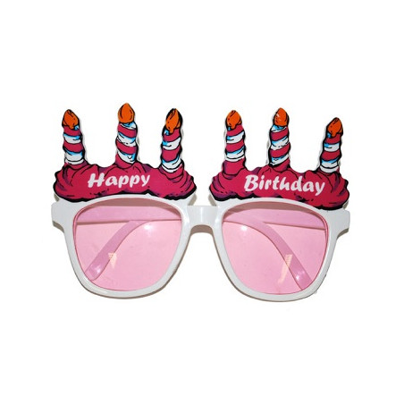 Occhiali Happy Birthday Rosa