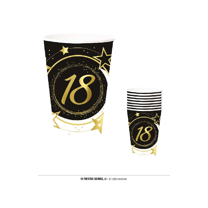 Bicchieri 18 Anni 9 cm 240 ml (cf. 6 pz)