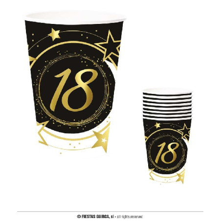 Bicchieri 18 Anni 9 cm 240 ml (cf. 6 pz)